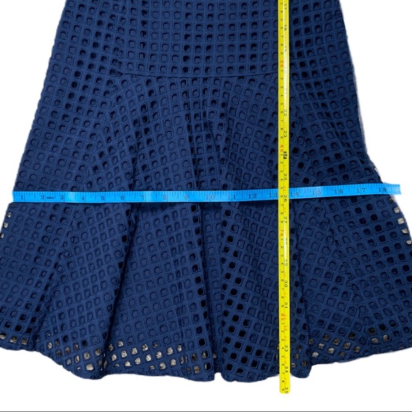 Madewell Navy Eyelet Sunshade A-Line Dress - Picture 12 of 12